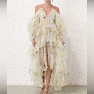 ISO Zimmermann Harmony long silk tiered dress
